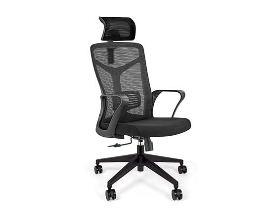 Silla Ejecutiva con Respaldo en Malla y Cabecera. Modelo Cantabria