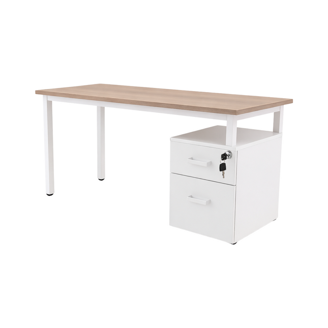 Escritorio Ejecutivo de 1.20m con archivero de 2 cajones.