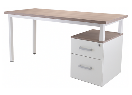 Escritorio Ejecutivo de 1.50 x .60 mts. con Archivero de 2 Cajones tamaño Carta - Oficio