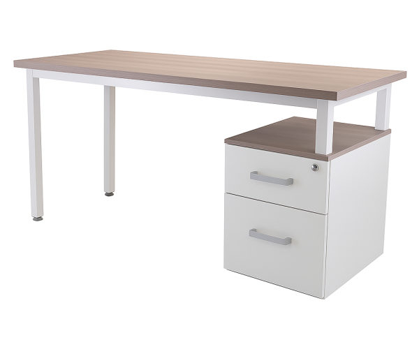 Escritorio Ejecutivo de 1.50 x .60 mts. con Archivero de 2 Cajones tamaño Carta - Oficio