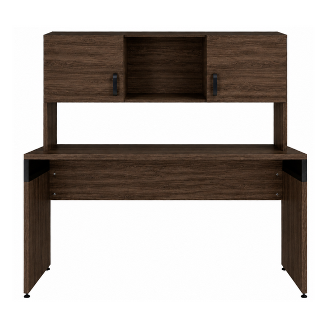 Librero Ejecutivo de 2 Gavetas sobre Credenza