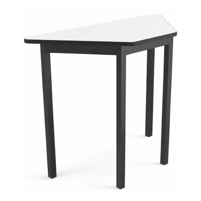 Mesa Escolar con Cubierta Trapezoidal de Melamina de 90 cm