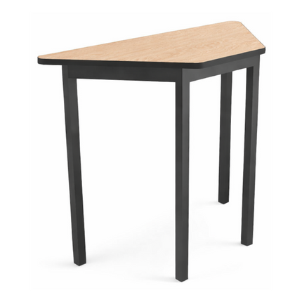 Mesa Escolar con Cubierta Trapezoidal de Melamina de 90 cm