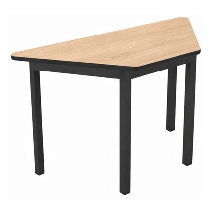Mesa Escolar Infantil para Kinder con Cubierta Trapezoidal de Melamina de 90cm