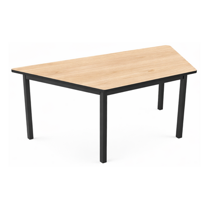 Mesa Escolar Infantil para Kinder con Cubierta Trapezoidal de Melamina de 1.20m