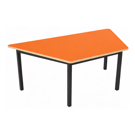 Mesa Escolar Infantil para Kinder con Cubierta Trapezoidal de Triplay de 1.20m