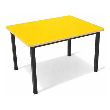 Mesa Escolar Infantil para Kinder con Cubierta de Triplay de 80cm