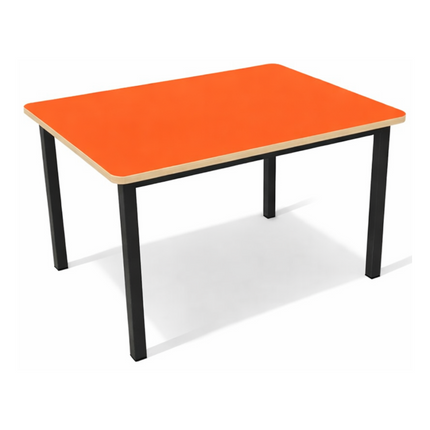 Mesa Escolar Infantil para Kinder con Cubierta de Triplay de 80cm