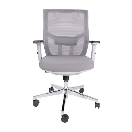 Silla Ejecutiva con Respaldo en Malla. Modelo Aiko OHE-703 Gris