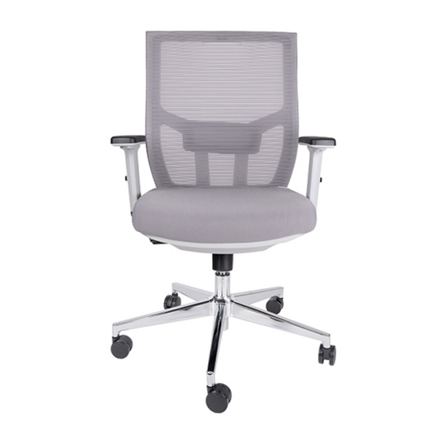 Silla Ejecutiva con Respaldo en Malla. Modelo Aiko OHE-703 Gris