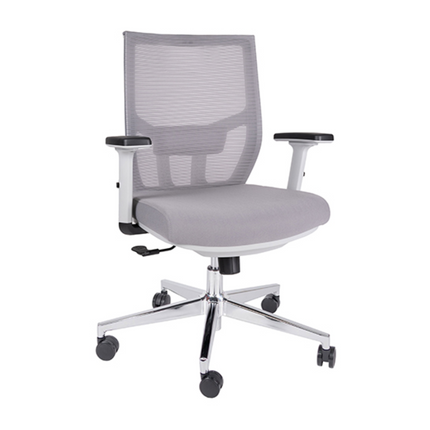Silla Ejecutiva con Respaldo en Malla. Modelo Aiko OHE-703 Gris