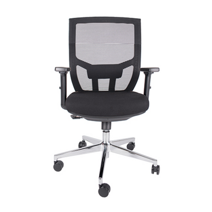 Silla Ejecutiva con Respaldo en Malla. Modelo Aiko OHE-703 Negra