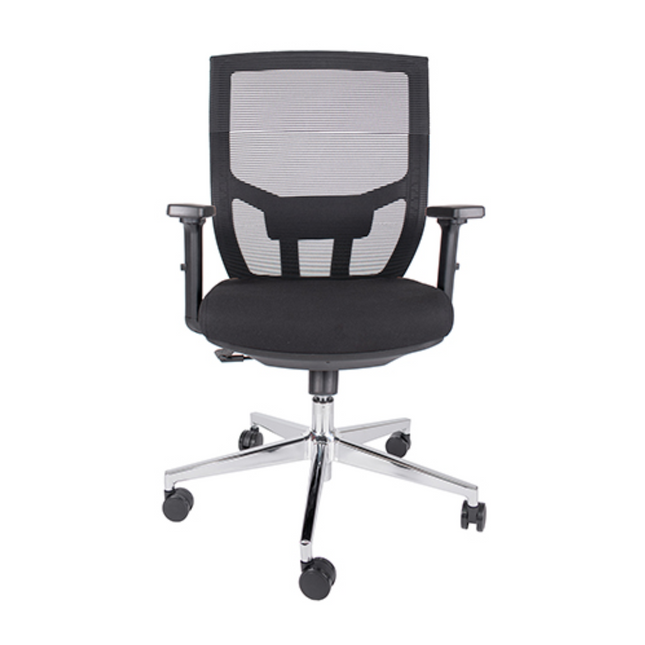 Silla Ejecutiva con Respaldo en Malla. Modelo Aiko OHE-703 Negra