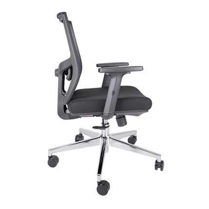 Silla Ejecutiva con Respaldo en Malla. Modelo Aiko OHE-703 Negra