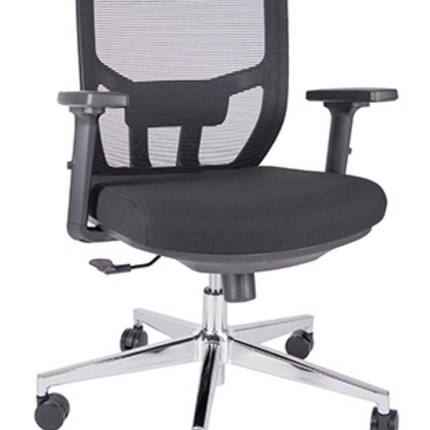 Silla Ejecutiva con Respaldo en Malla. Modelo Aiko OHE-703 Negra