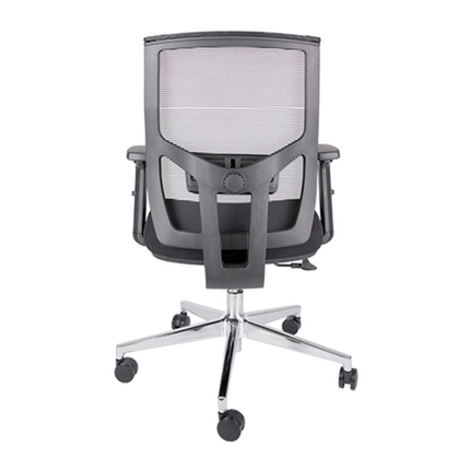 Silla Ejecutiva con Respaldo en Malla. Modelo Aiko OHE-703 Negra