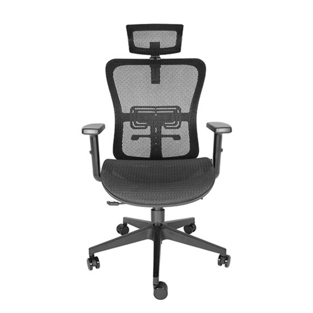 Silla Ejecutiva con Respaldo en Malla y Cabecera. Modelo Draco OHE-605