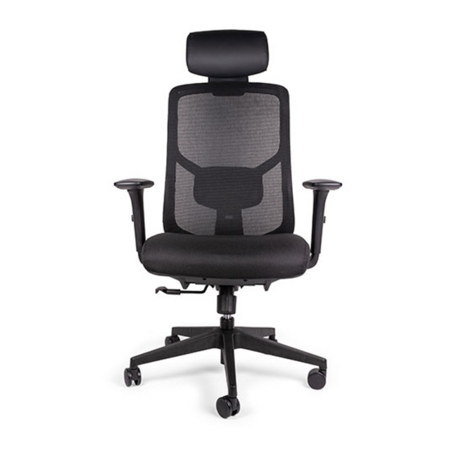 Silla Ejecutiva con Respaldo en Malla y Cabecera. Modelo Nebula OHE-133 Plus