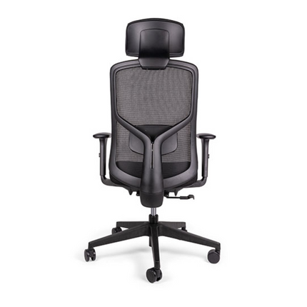 Silla Ejecutiva con Respaldo en Malla y Cabecera. Modelo Nebula OHE-133 Plus