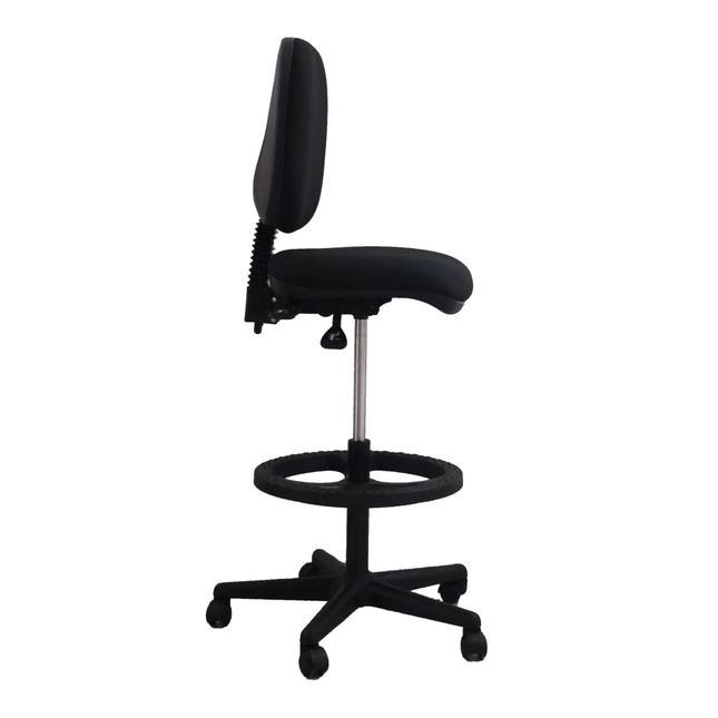 Silla Operativa Alta Tapizada con Descansapiés. Modelo Valter