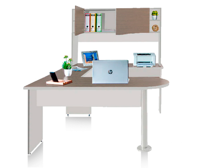 Escritorio moderno elegante para oficina con 2 cajones y cerradura- 12 –  Ofindustrias