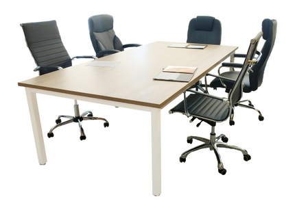 Mesa de Juntas Minimalista de 2.40 x 1.20 mts.