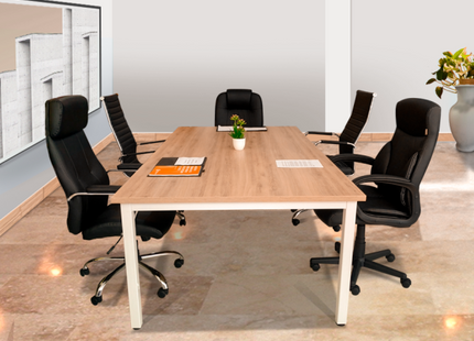 Mesa de Juntas Minimalista de 2.40 x 1.20 mts.