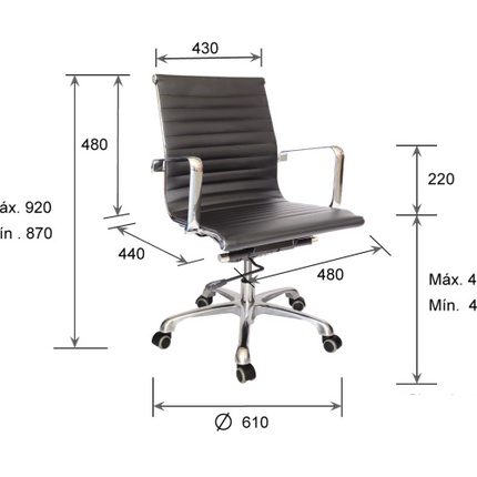 Silla Ejecutiva Goetz Baja OHE 203